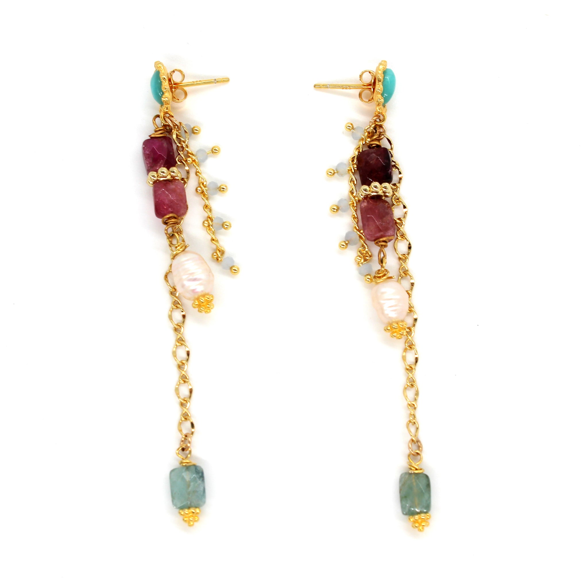 Raspberry Earrings