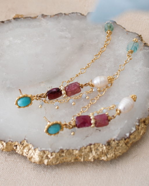 Raspberry Earrings
