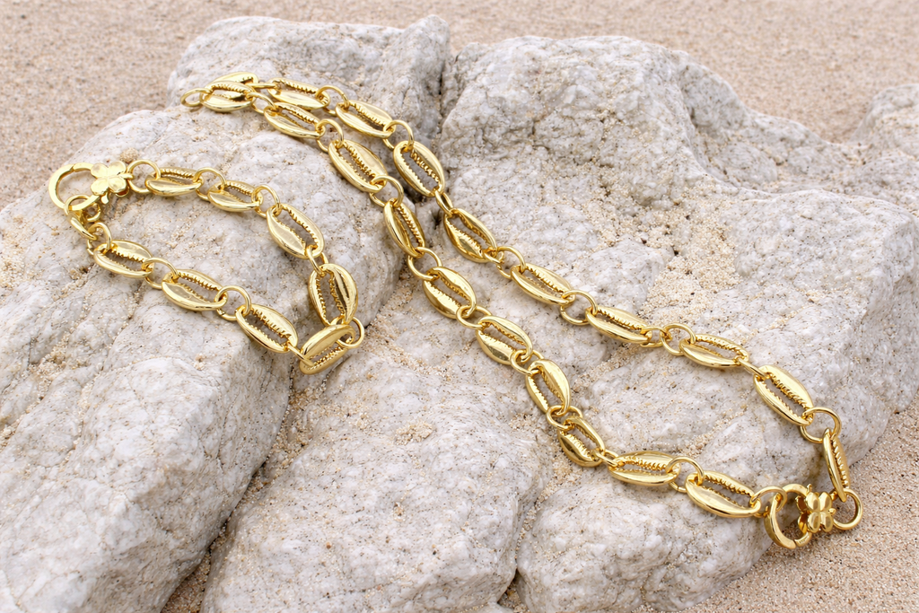 Beach Shell Bracelet & Necklace